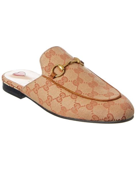 gucci brown princetown|Gucci princetown mule women.